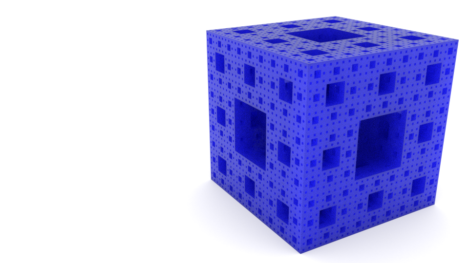 Menger Sponge in Blender