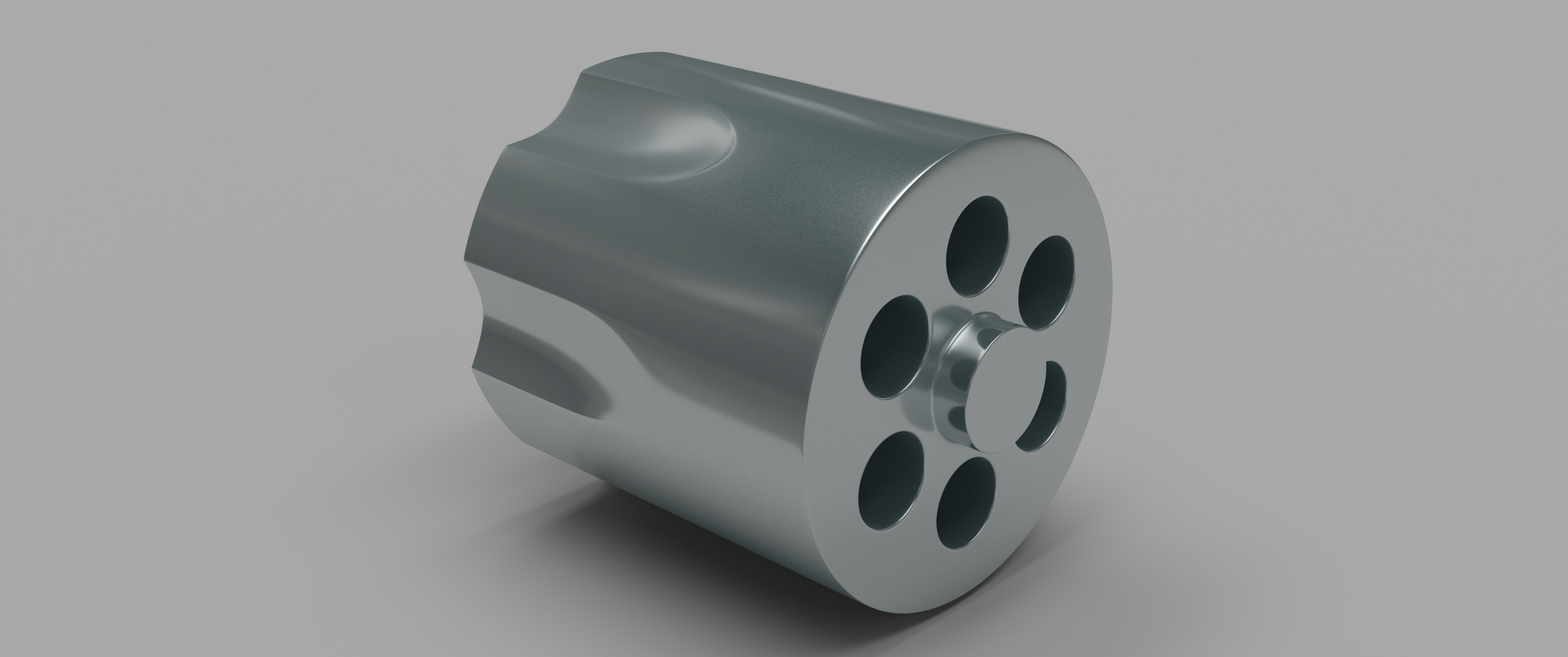 Revolver barrel in Blender